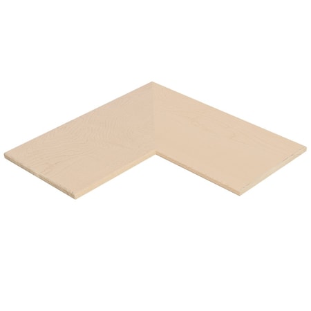 Designs Of Distinction 12" X 24" X 24" Flat Furniture Grade Corner Shelf - Hard Maple 01MSH122424HM1